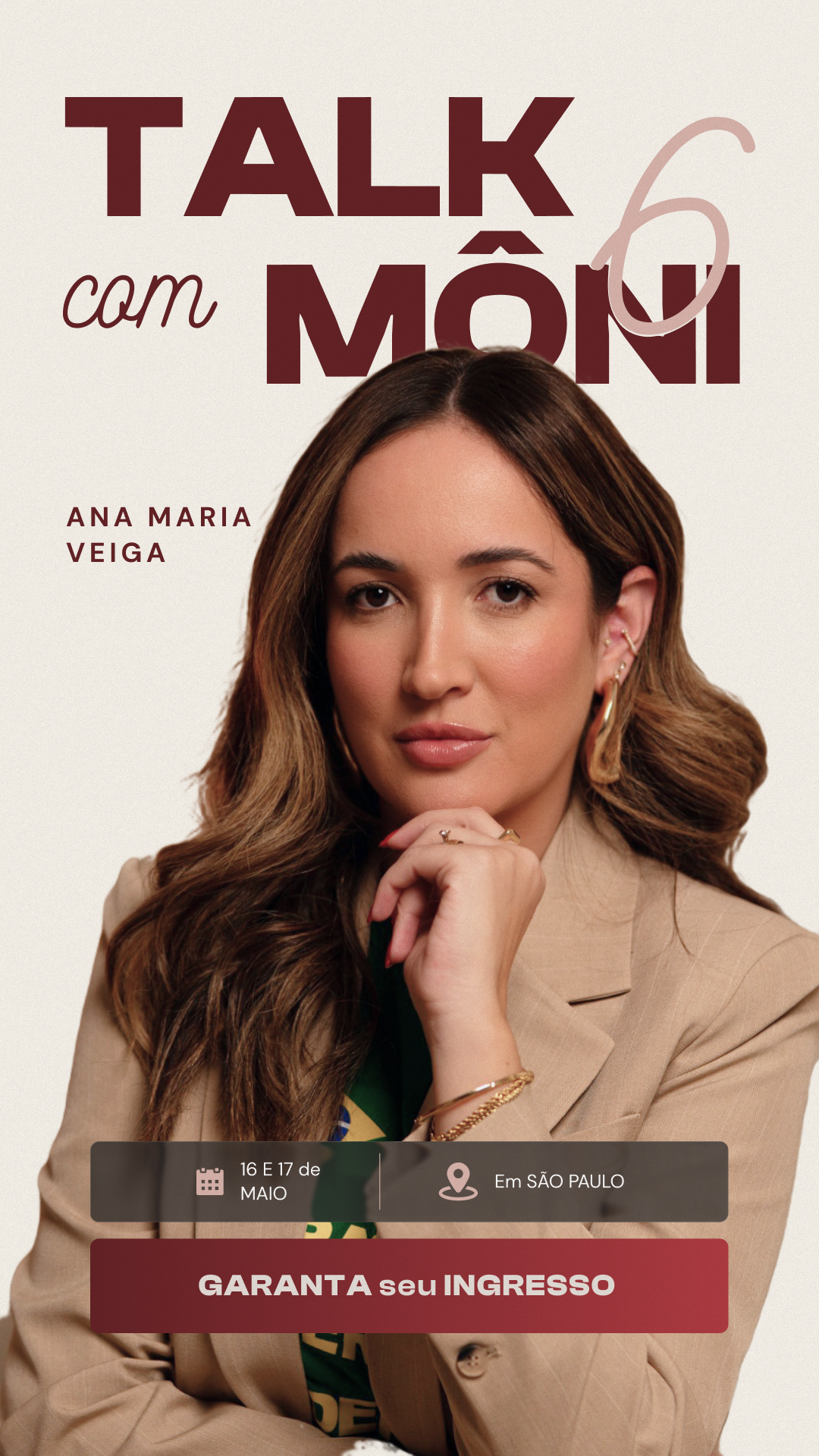Talk com Môni — anúncio Ana Maria Veiga