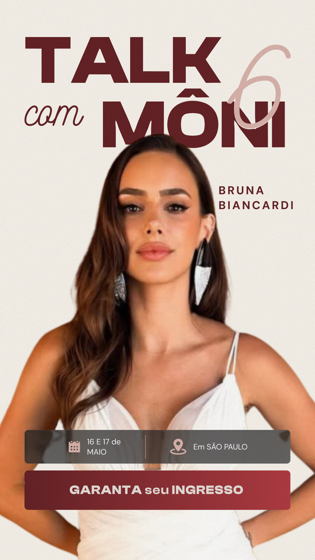 Talk com Môni — anúncio Bruna Biancardi