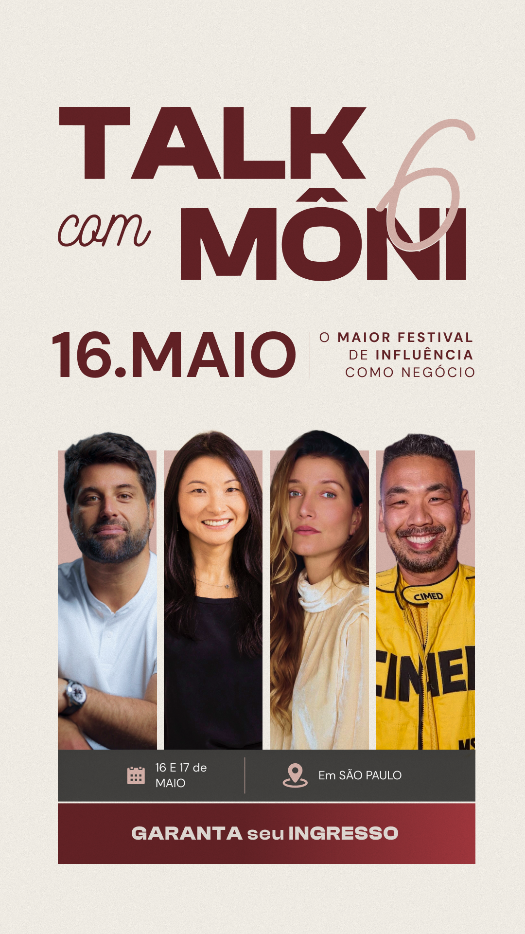 Talk com Môni — anúncio do lineup