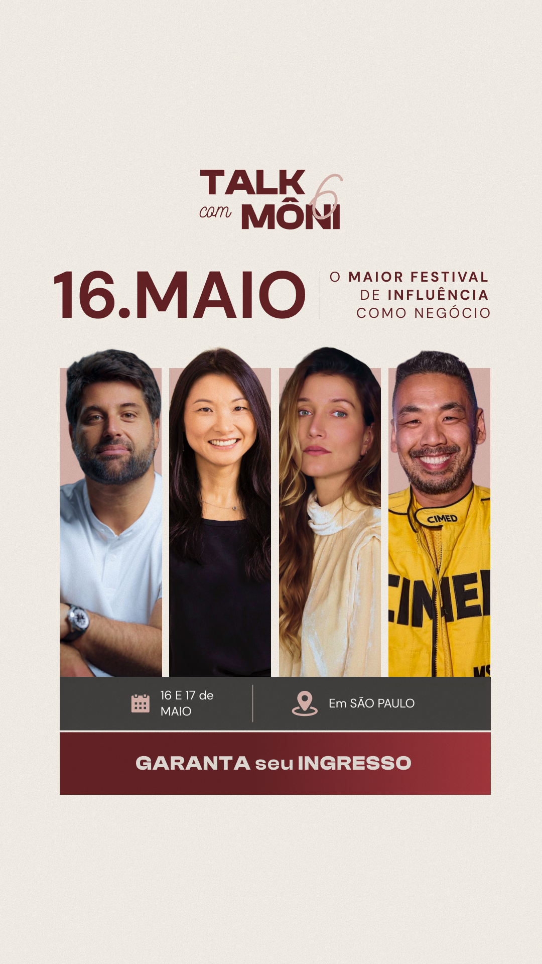 Talk com Môni — anúncio do lineup