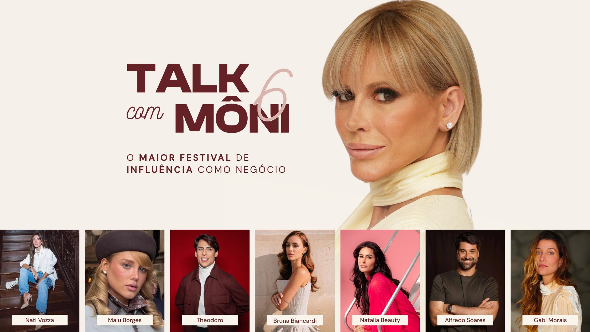 Talk com Môni — capa da campanha
