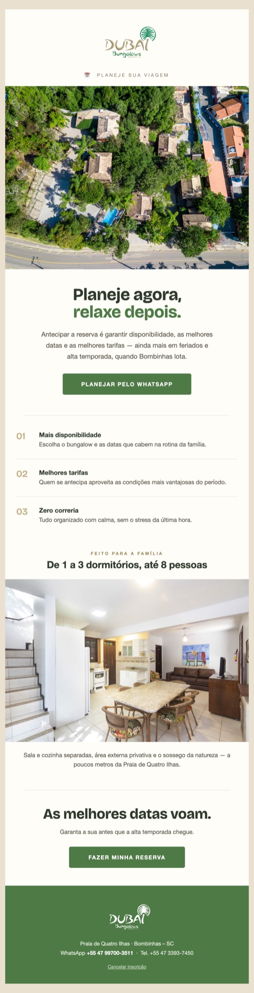 Dubai Bungalows — planejamento
