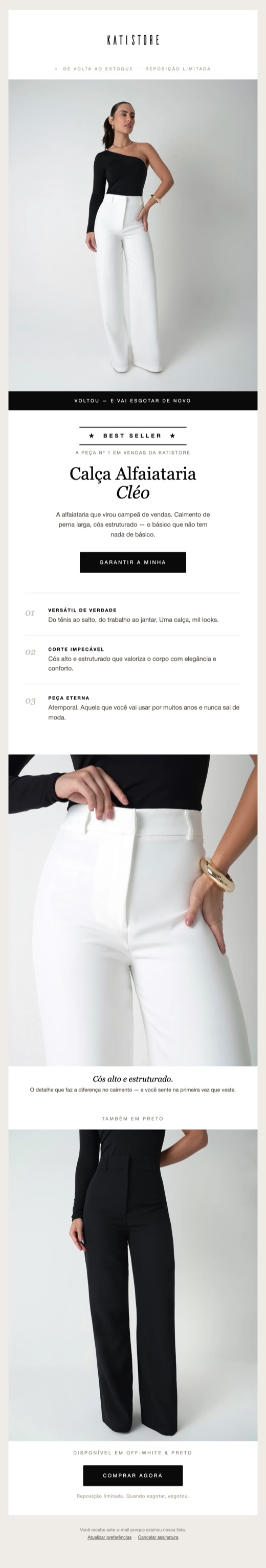 E-mail de produto KATISTORE