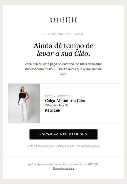 Carrinho abandonado